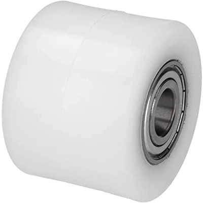 Abbildung von WIKO Hubwagen Rollen Polyamid Rolle 80x70 mm Laufrollen mit Kugellager Räder Nylon Paletten Fixierer Rad Palettenrollen 400 kg (20 (Achsloch))