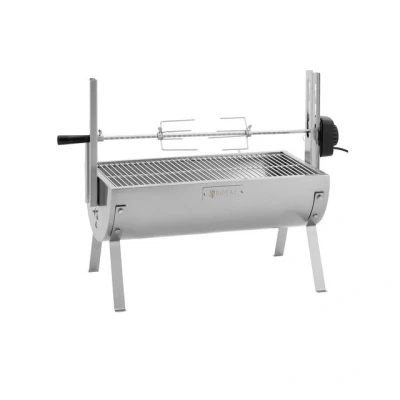 Abbildung von Royal Catering Grillspieß Spießbratengrill Spießgrill Holzkohle höhenverstellbar Grillmotor 15