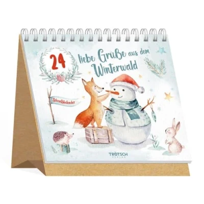 Abbildung von Trötsch Adventskalender 24 liebe Grüße aus dem Winterwald Aufstellkalender: Aufstelladventskalender (Winterwald Motive)