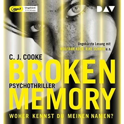 Abbildung von Broken Memory: Ungekürzte Lesung mit Wolfram Koch, Rike Schmid u.a. (1 mp3 CD)
