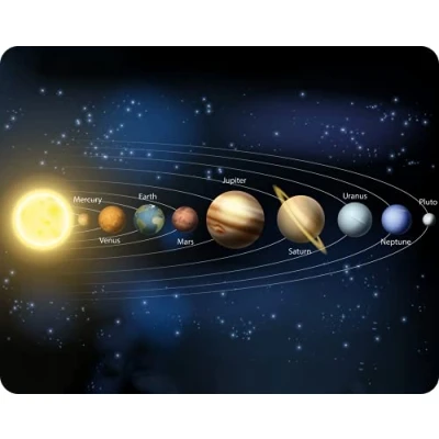 Abbildung von Edition Colibri Mousepad/Mauspad: Universum/Sonnensystem, Qualitäts Mauspad 23 x 19 cm aus extrem reissfestem Spezialkautschuk mit stark haftender Unterseite für optimalen Halt (Motiv 150)