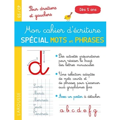 Abbildung von Mon cahier d&#039;écriture spécial premiers mots et phrases: Pour s&#039;exercer à l&#039;écriture