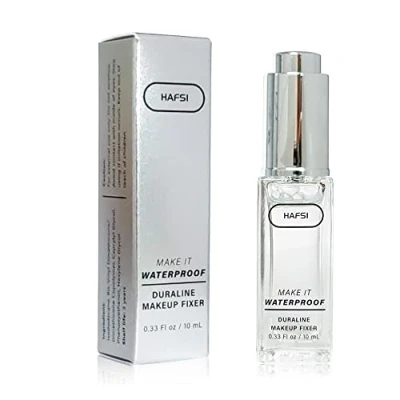 Abbildung von HAFSI Duraline Veganer, tierversuchsfreier Eyeliner, Lidschatten Versiegelung, verlängerndes Make up, Pigment, wasserfeste Mischflüssigkeit, 10 ml