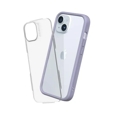 Abbildung von RhinoShield Modulares Case kompatibel mit [iPhone 15] Mod NX Anpassbare &amp; stoßdämpfende Schutzhülle im schlanken Design 3.5 Meter Fallschutz Lavender