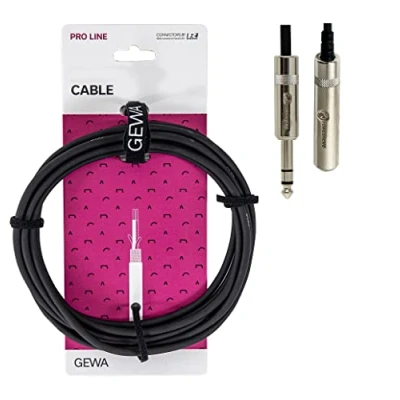 Abbildung von GEWA Kopfhörerverlängerung Pro Line 3,5mm/3m, schwarz, REAN Stecker, Stereoklinke (m) (m), 190712