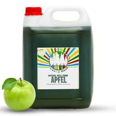 Abbildung von Rainbow Slush Sirup AZO FREI Geschmack Apfel Konzentrat für Slushy Maker Eis Slushmaschinen Eismaschinen Getränke 1:5