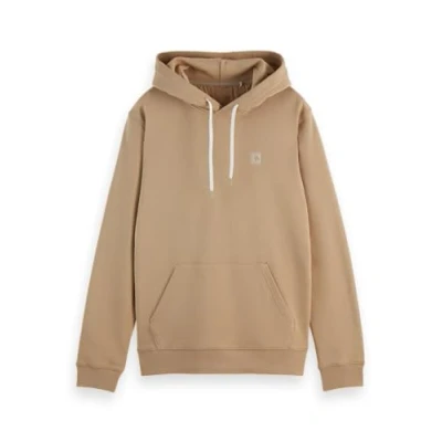 Abbildung von Scotch &amp; Soda Seasonal CORE Badge LOGO Hoodie Sweatshirt, Herren, Größe: Large, Sand