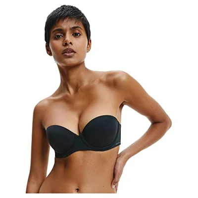 Abbildung von Calvin Klein Damen Trägerloser BH Push Up, Schwarz (Black), 70A