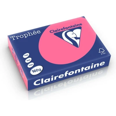 Abbildung von 4 x Clairefontaine Kopierpapier Trophee A4 160g/qm VE=250 Blatt fuchsi