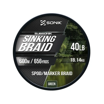 Abbildung von Sonik Subsonik Sinking Braid 0.20mm 40lb 600m Geflochtene Schnur