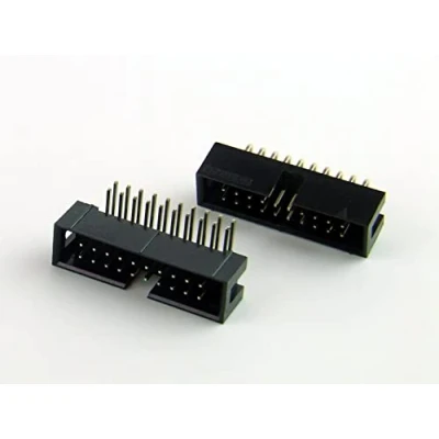 Abbildung von POPESQ® 2 Stk. x IDC 2.54mm Buchse PCB 20 polig Abgewinkelt Flachbandkabel #A712