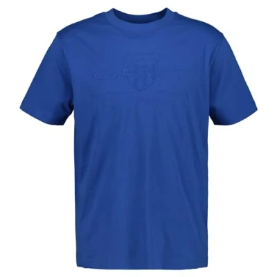 Abbildung von GANT Tonal Shield Tshirt print, Herren, Größe: Large, Rich blue