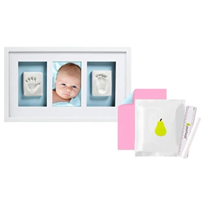 Abbildung von Pearhead Babyprints Deluxe Rahmen Trippel, Weiß