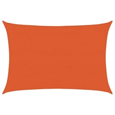 Abbildung von vidaXL Sonnensegel, UV Schutz Sonnenschutz für Terrasse Balkon Garten, Windschutz Wetterschutz Rechteckig, Sonnendach, 160g/m² Orange 4x5m HDPE