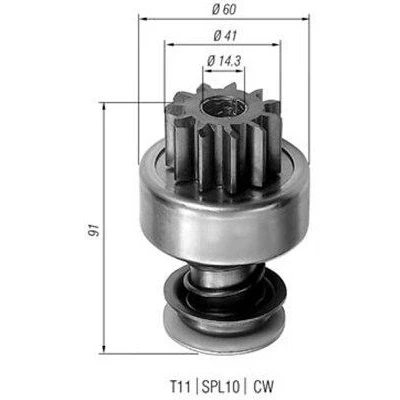 Abbildung von MAGNETI MARELLI 940113020104 Ritzel, Starter