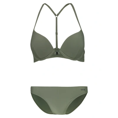 Abbildung von Bruno Banani Alexa PUSH UP SET Bikini, Damen, Größe: 40xC, Olive