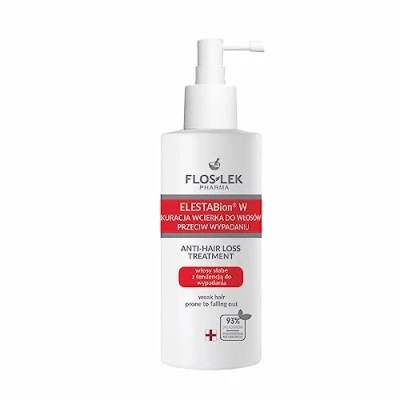 Abbildung von FLOSLEK ELESTABion W Haarserum gegen Haarausfall und dünner werdendes Haar aktiviert das Haarwachstum &amp; beruhigt die Kopfhaut Stärkende Haarkur Haarwuchsmittel für Frauen Männer 100 ml