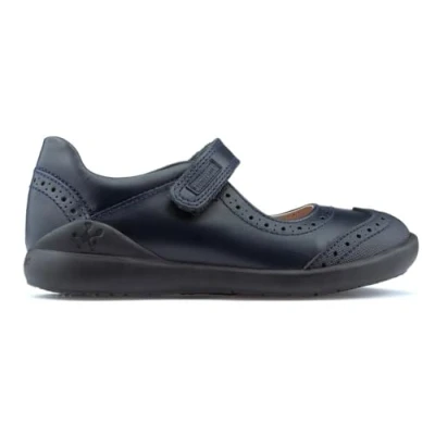 Abbildung von Biomecanics Colegial PIEL Klassischer Ballerina für Kinder, Größe: 34, Azul marino Schuhe