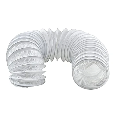 Abbildung von Steinberg14 Weiß Ø 80mm / 1m Abluftschlauch PVC Flexibel Schlauch für Klimaanlagen Dunstabzugshaube Trockner