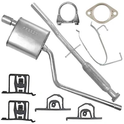 Abbildung von Schalldämpferset Abgasrohr Endschalldämpfer Auspuff Endtopf für MINI Cooper/One R50 R52 R53 1.6i 16V