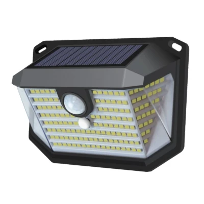 Abbildung von Solar Wandleuchte mit PIR Lichtsensor, 3 Lichtmodi