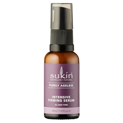 Abbildung von Sukin Purely Ageless intensiv straffendes Serum, 30ml, festigt und glättet die Haut sanft, mit Ribose, Akazie &amp; Rhizobian Gum Kakaobutter, für Gesicht, Hals Dekolleté, vegan