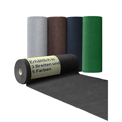 Abbildung von Primaflor Rasenteppich COMFORT, Anthrazit, 1,33m x 4,00m UV stabil &amp; schnelltrocknend Mit Noppen Kunstrasen Teppich für Balkon, Terrasse Poolbereich Outdoor Bodenbelag Balkonteppich