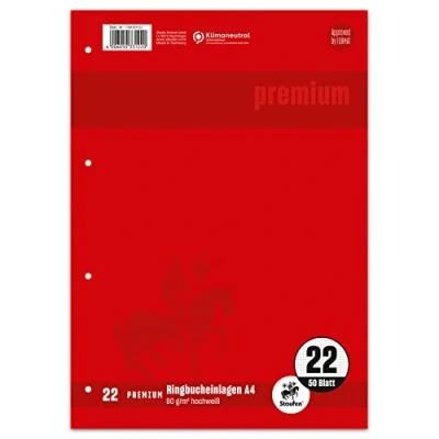 Abbildung von 10 x Staufen Ringbucheinlage A4 90 g/qm 50 Blatt kariert