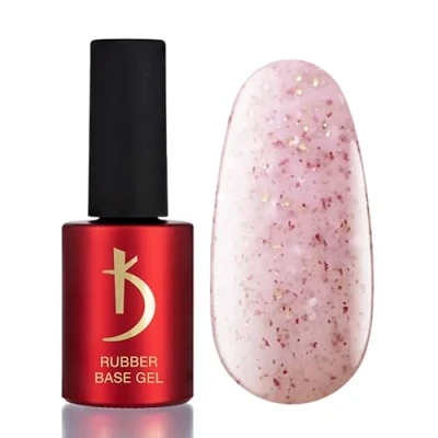 Abbildung von K Professional Rubber Base Gel Coat Souffle Pink Powder 7ml Unterlack Nagellack Nägel Rosa UV