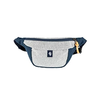 Abbildung von Hip Bag, Stylische Brusttasche, Gürteltasche mit 2 Fächern, Travel Pack, Heritage Umhängtasche, Festival Hüfttasche, Bauchtasche, 25 x 14 8cm, Morning Mist