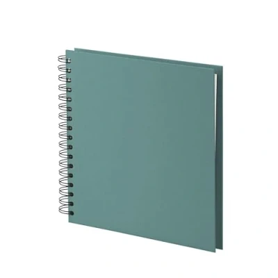 Abbildung von Rössler SOHO Fotoalbum zum Einkleben weiße Seiten selbstgestalten Photo Album klein 230x230mm 1 Stück Farbe: Grün Blau Opal