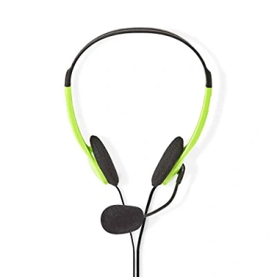 Abbildung von NEDIS PC Headset Auf Ohr Stereo 2X 3.5 mm Klappbarer Mikrofon 2.00 m Grün