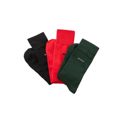 Abbildung von BOSS Socken &quot;3P RS GiftSet Uni CC&quot;, (Packung, 3 Paar, 3er Pack), mit eingesticktem Logo