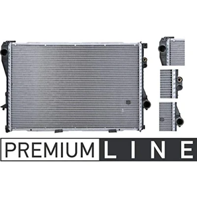Abbildung von MAHLE ORIGINAL CR 281 000P Kühler, Motorkühlung für Fahrzeuge mit Klimaautomatik 650 438 42 Kühlrippen gelötet BMW: 5 Limousine, Touring, 7 kfzteile