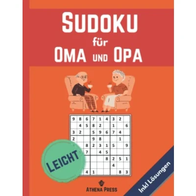 Abbildung von Sudoku für Oma und Opa Große Schrift: A4 Buch Senioren Leicht mit Lösungen 100 Rätsel XXL