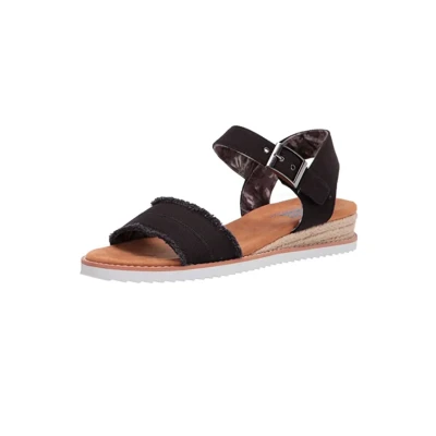 Abbildung von Skechers Damen Desert KISS Adobe Princess Sandals, Black Canvas, 36 EU