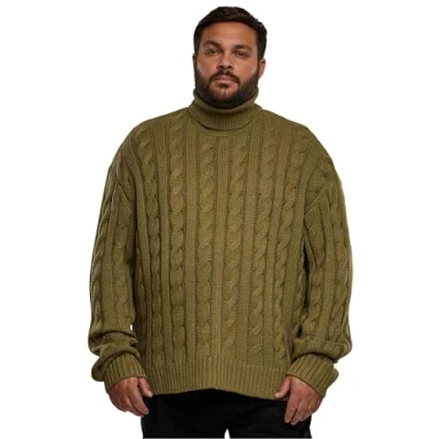 Abbildung von Urban Classics BOXY ROLL NECK Strickpullover, Herren, Größe: 4XL, Tiniolive
