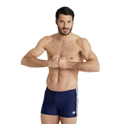 Abbildung von ARENA Herren Mens Icons Swim Solid Badehosen Shorts, Navy, 4 EU