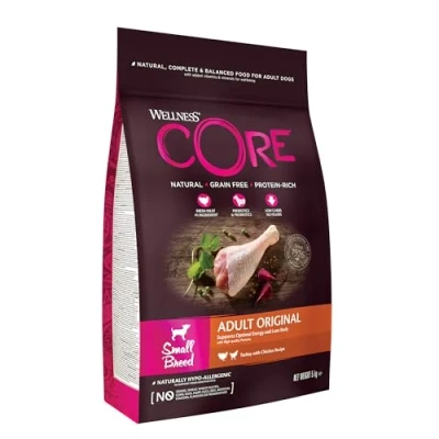 Abbildung von Wellness Core Grain Free Dog Small Breed Adult Original Hundefutter ...