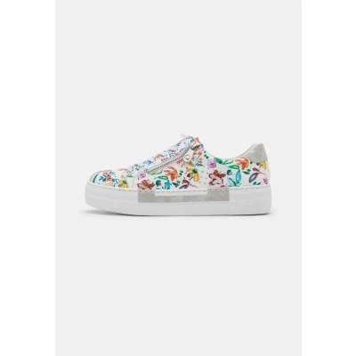 Abbildung von Rieker Sneaker low, Damen, Größe: 38, Weiß meadow/fog silver Schuhe