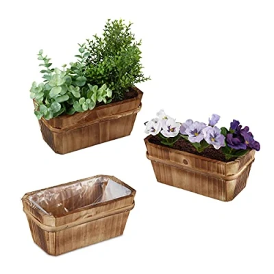 Abbildung von relaxdays Blumenkasten Kleiner 3er Set