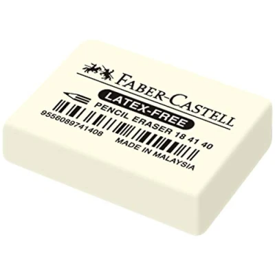 Abbildung von Faber Castell Radiergummi Blei+Farbstifte 24x7x36mm weiß
