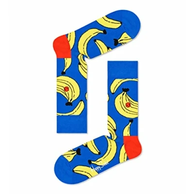 Abbildung von Happy Socks farbenfrohe und fröhliche Socken Banana Sock Größe 41 46