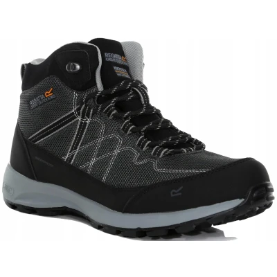 Abbildung von Regatta Samaris Lite wasserdichte Herren Wanderschuhe. schwarz