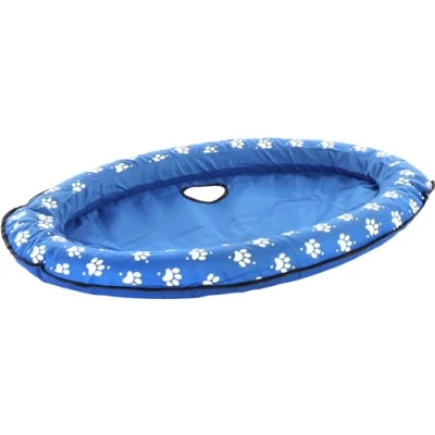 Abbildung von Flamingo Tierkissen Luftbett Fresk Flosi oval blau