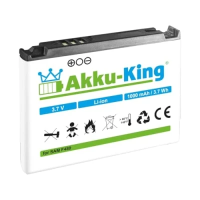 Abbildung von Akku King kompatibel mit Samsung AB553446CE, AB553446CU Li Ion für SGHF480 F480i F480v F488 A767