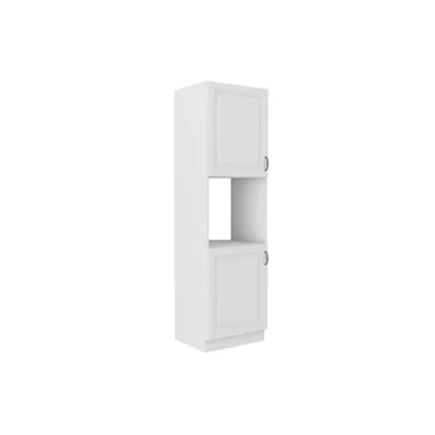 Abbildung von Küchen Preisbombe Hochschrank 60 cm Küche Stilo Weiss Küchenzeile Küchenblock Landhaus Backofen