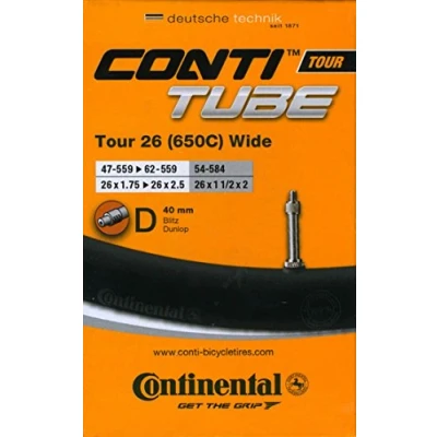 Abbildung von Continental Unisex Adult Schlauch Tour Wide, Schwarz, One Size