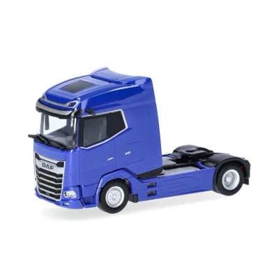Abbildung von Herpa LKW Modell DAF XG Zugmaschine 2achs, ultramarinblau, Miniatur im Maßstab 1:87, Sammlerstück, Made in Germany, Kunststoff
