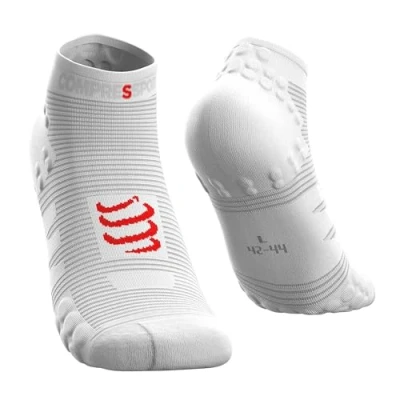 Abbildung von COMPRESSPORT Herren V3 Low Laufsocke Tief, Weiß, 39 41 EU